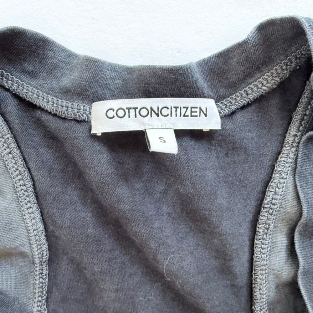 Cotton Citizen Ombre Fade Racerback Tank Black Grey Small Cotton USA - Picture 3 of 5